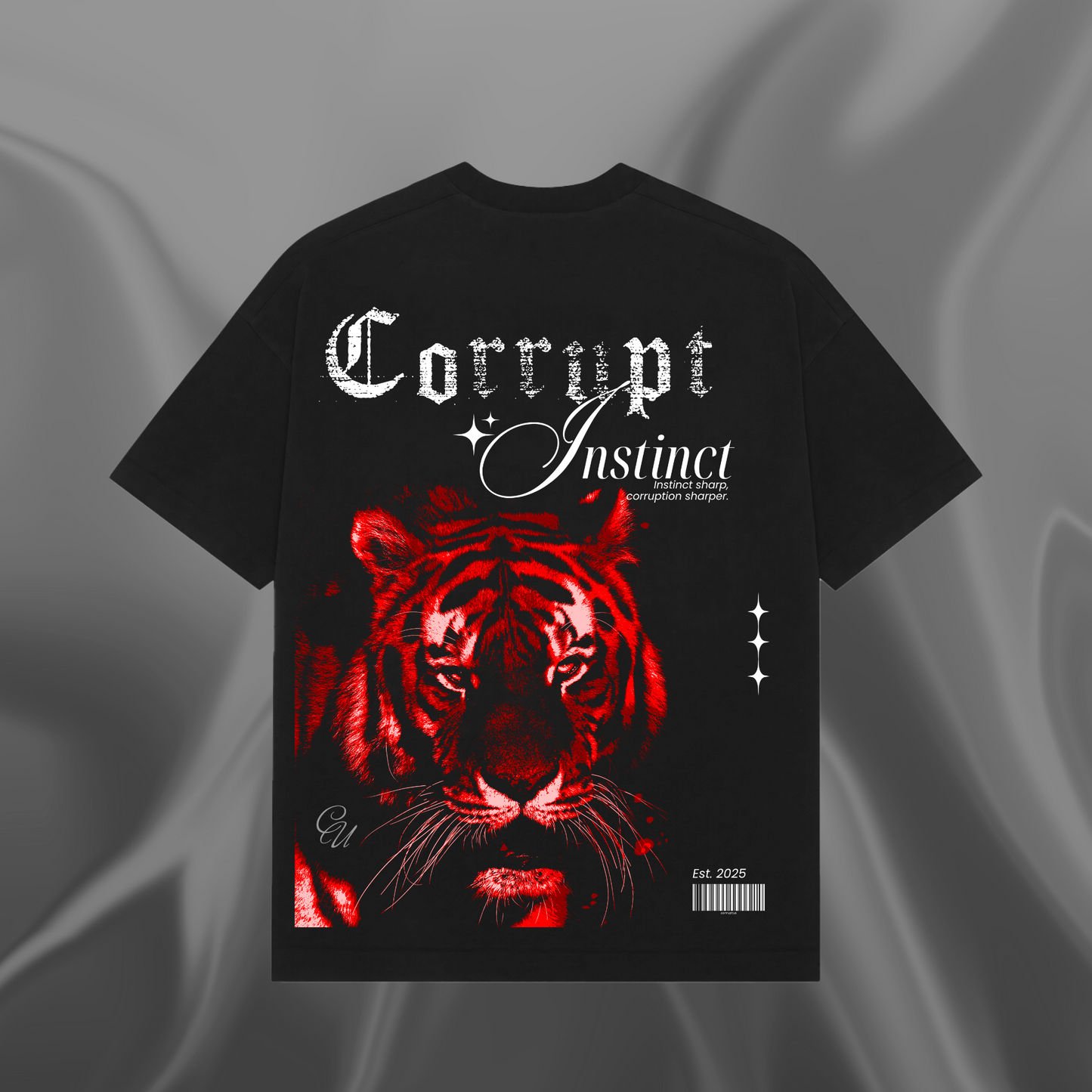 Corrupt Instinct Oversized Tee – Black